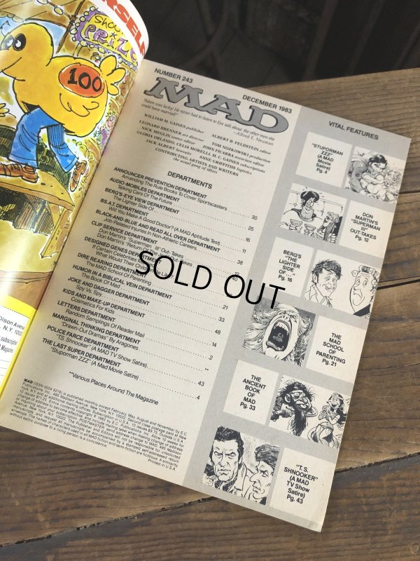 画像3: 1983 Vintage MAD Magazine No.243 Dec. '83 (A264)