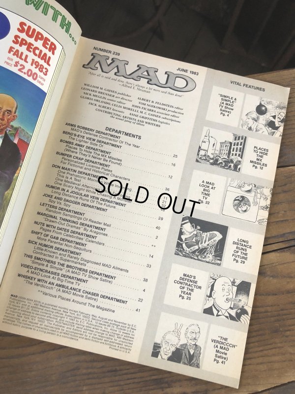 画像4: 1983 Vintage MAD Magazine No.239 JUNE '83 (A260)