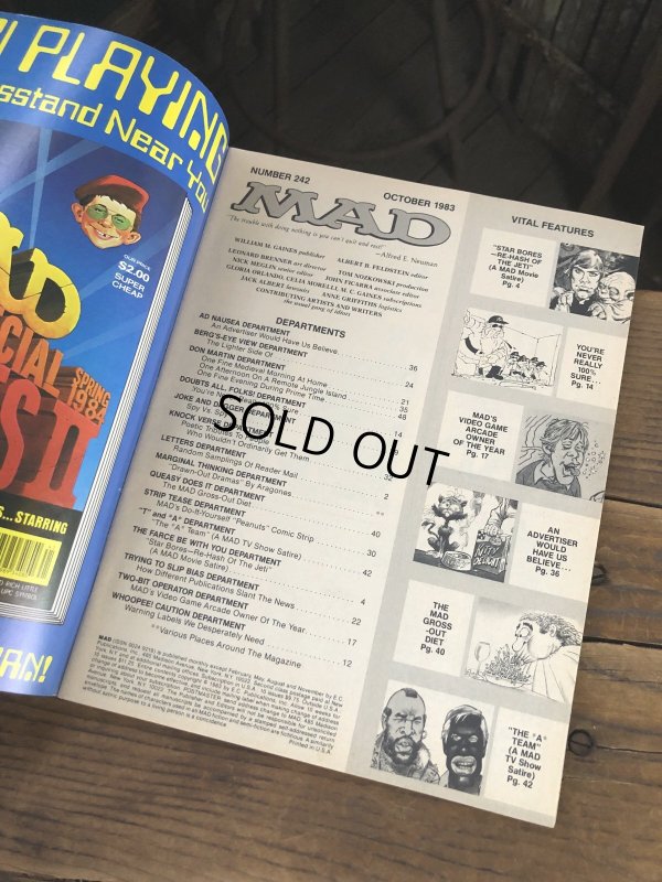 画像4: 1983 Vintage MAD Magazine No.242 Oct. '83 (A263)
