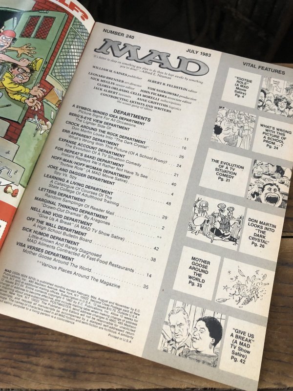 画像4: 1983 Vintage MAD Magazine No.240 July '83 (A261)