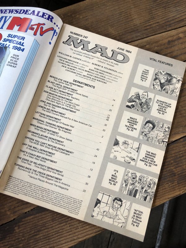 画像4: 1984 Vintage MAD Magazine No.247 June '84 (A268)