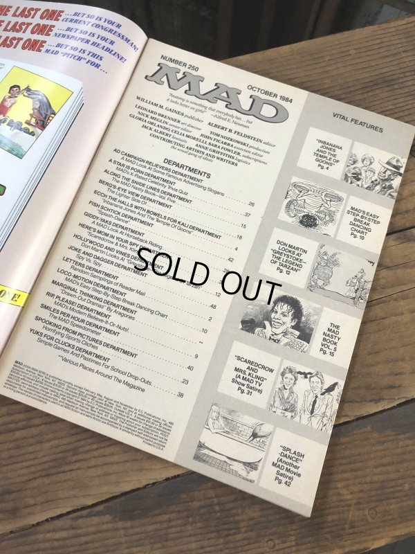 画像4: 1984 Vintage MAD Magazine No.250 October. '84 (A271)