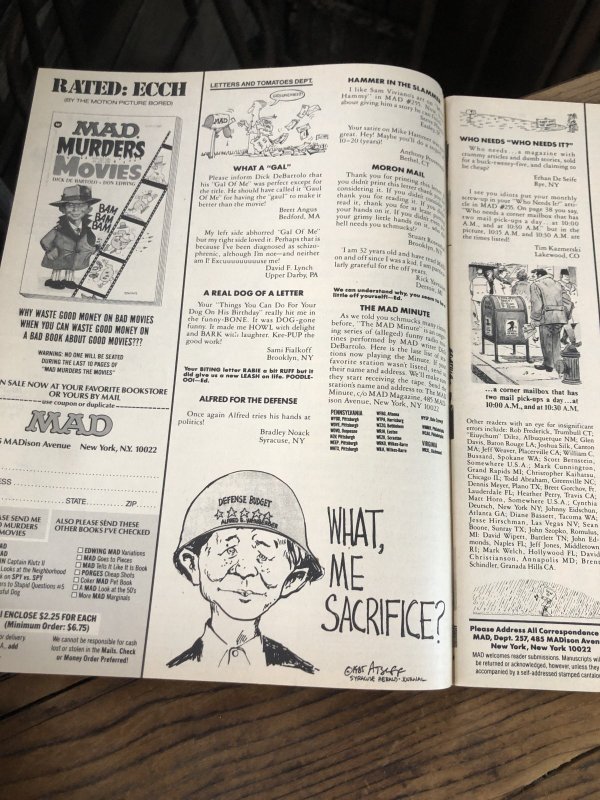 画像5: 1985 Vintage MAD Magazine No.257 Sept. '85 (A278)