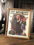 画像1: Vintage The Saturday Evening Post Norman Rockwell Art w/Frame (A284) (1)