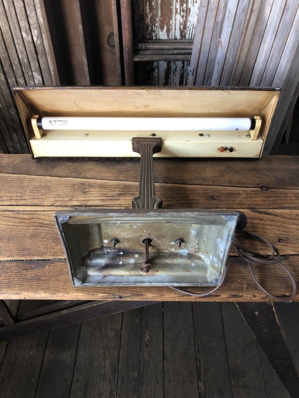 画像10: Vintage Art Deco Bankers Industrial Desk Metal Lamp (A289)