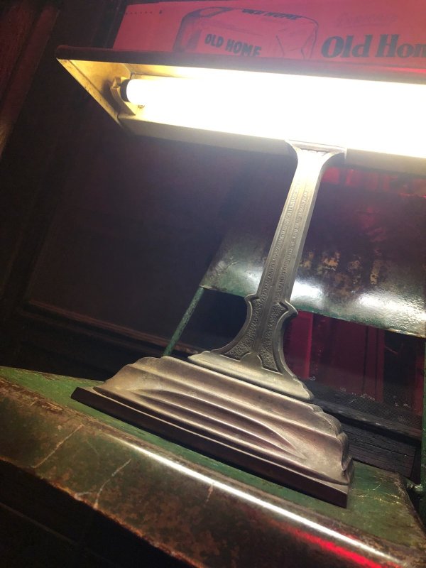 画像23: Vintage Art Deco Bankers Industrial Desk Metal Lamp (A289)