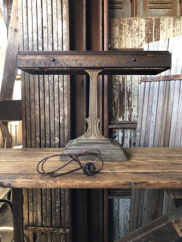 画像4: Vintage Art Deco Bankers Industrial Desk Metal Lamp (A289)