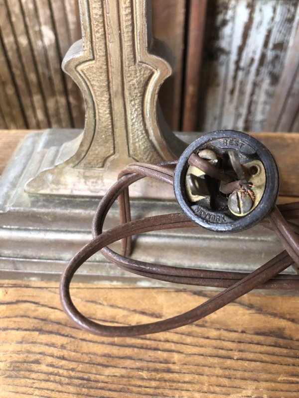 画像20: Vintage Art Deco Bankers Industrial Desk Metal Lamp (A289)