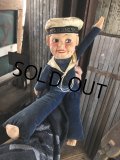 Vintage Sailor Boy Souvenir Cloth Doll M/S KUNGSHOLM (A295) 