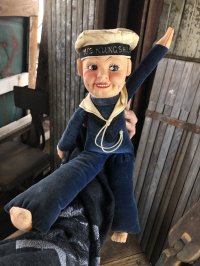 Vintage Sailor Boy Souvenir Cloth Doll M/S KUNGSHOLM (A295) 