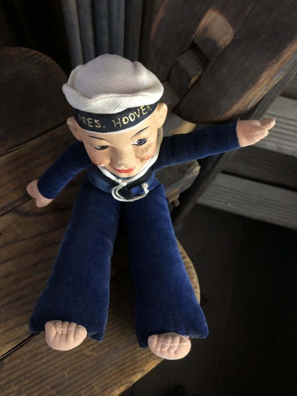 画像5: Vintage Sailor Boy Souvenir Cloth Doll PRES. HOOVER (A296) 