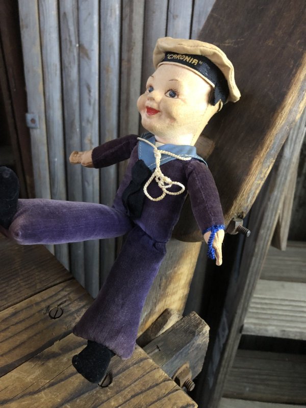 画像4: Vintage Sailor Boy Souvenir Cloth Doll R.M.S. CARONIR (A297) 