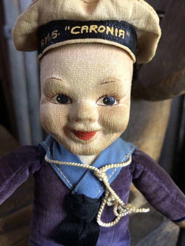 画像8: Vintage Sailor Boy Souvenir Cloth Doll R.M.S. CARONIR (A297) 