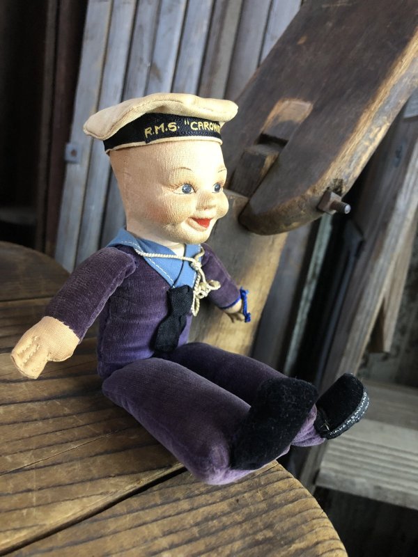 画像3: Vintage Sailor Boy Souvenir Cloth Doll R.M.S. CARONIR (A297) 