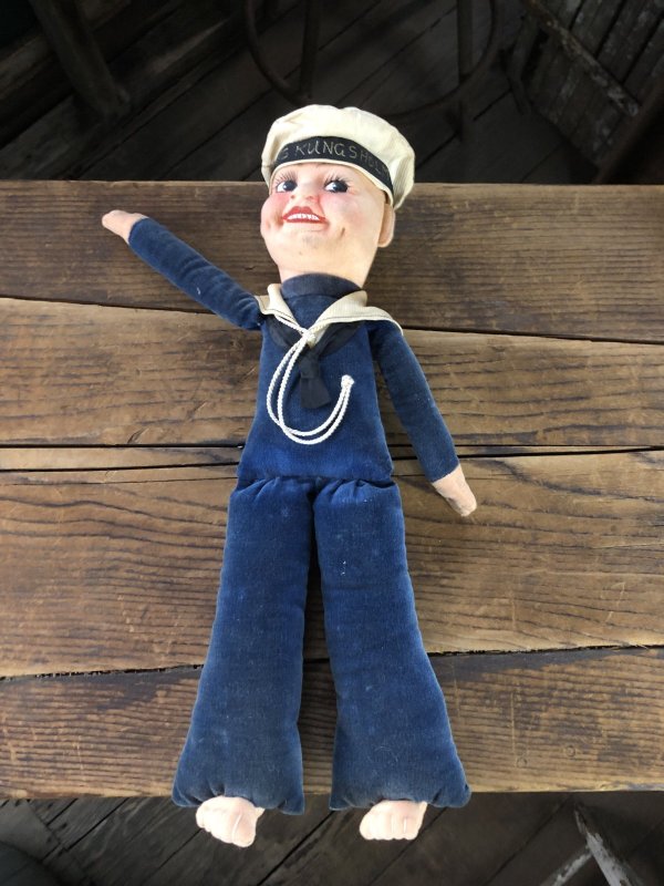 画像6: Vintage Sailor Boy Souvenir Cloth Doll M/S KUNGSHOLM (A295) 