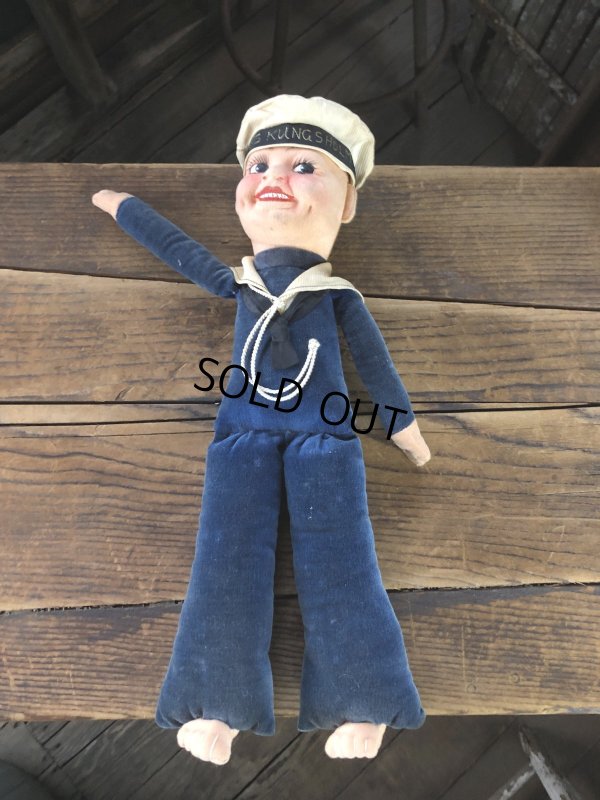 画像6: Vintage Sailor Boy Souvenir Cloth Doll M/S KUNGSHOLM (A295) 