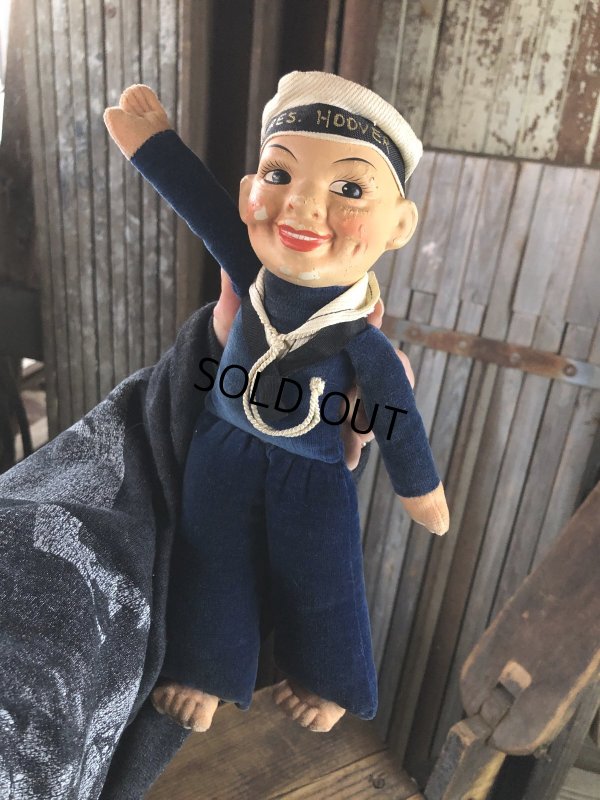 画像1: Vintage Sailor Boy Souvenir Cloth Doll PRES. HOOVER (A296) 