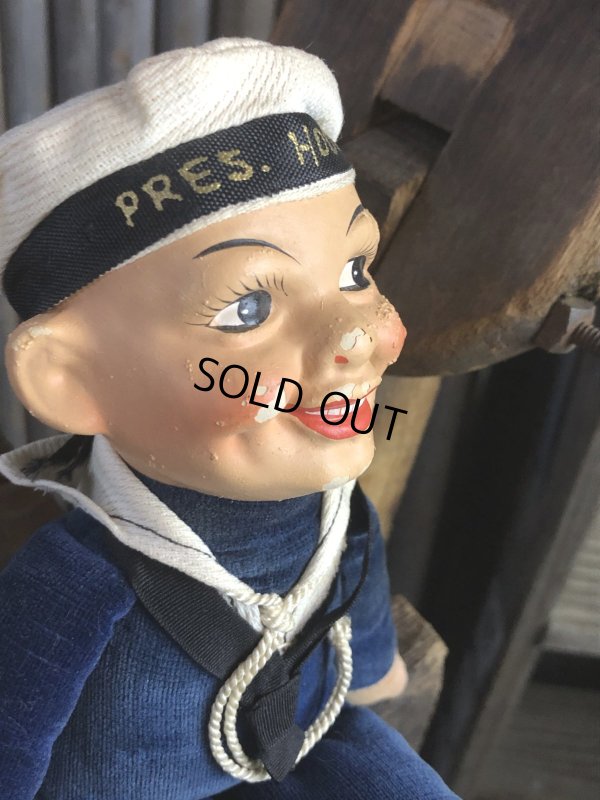 画像8: Vintage Sailor Boy Souvenir Cloth Doll PRES. HOOVER (A296) 