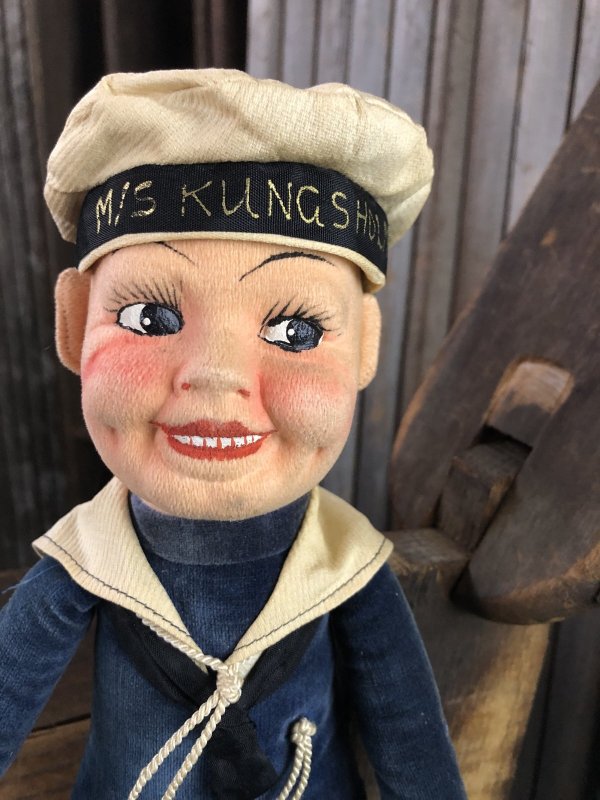 画像9: Vintage Sailor Boy Souvenir Cloth Doll M/S KUNGSHOLM (A295) 