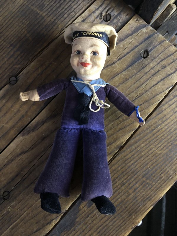 画像6: Vintage Sailor Boy Souvenir Cloth Doll R.M.S. CARONIR (A297) 
