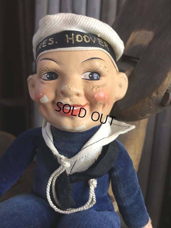 画像12: Vintage Sailor Boy Souvenir Cloth Doll PRES. HOOVER (A296) 