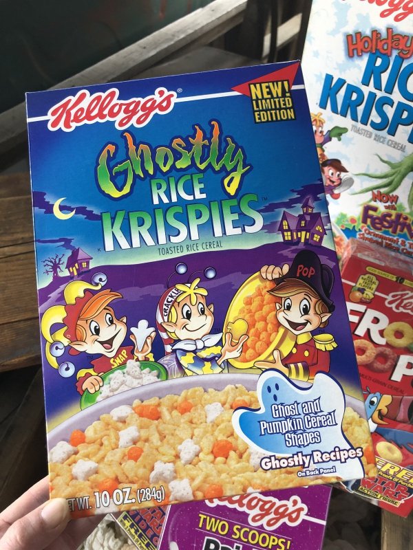 画像1: 00s Vintage Kellogg's Cereal Box RICE KRISPIES Ghostly (A307)