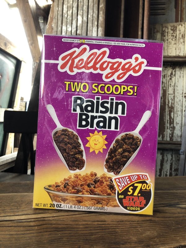 画像2: 90s Vintage Kellogg's Cereal Box Raisin Bran Star Wars (A301)