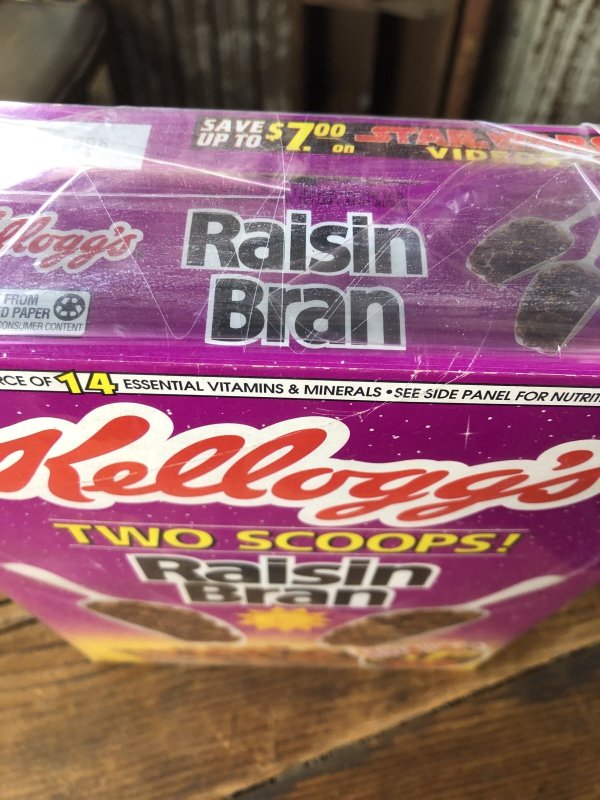 画像7: 90s Vintage Kellogg's Cereal Box Raisin Bran Star Wars (A301)
