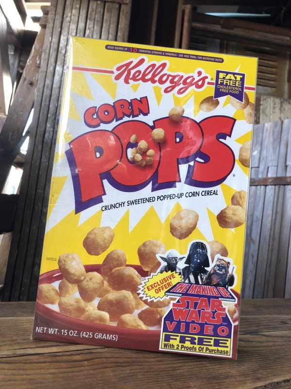画像2: 90s Vintage Kellogg's Cereal Box CORN POPPS Star Wars (A299)
