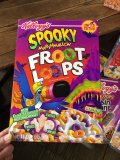 00s Vintage Kellogg's Cereal Box FROOT LOOPS Spooky Marshallow (A306)