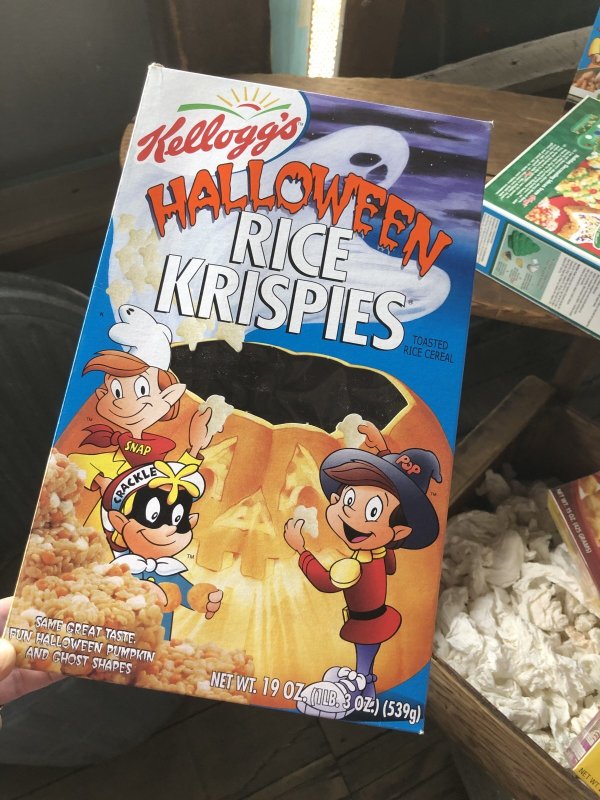 画像1: 00s Vintage Kellogg's Cereal Box RICE KRISPIES Halloween (A304)