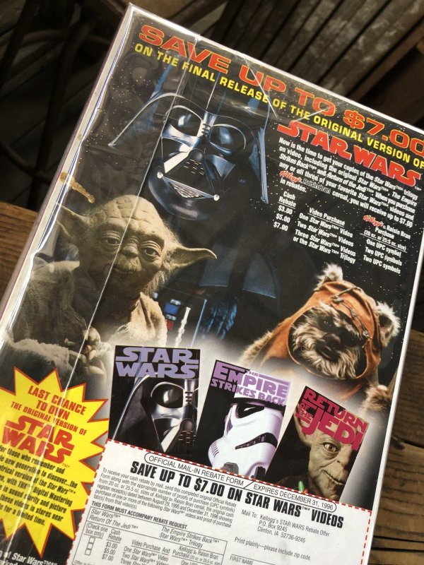 画像5: 90s Vintage Kellogg's Cereal Box Raisin Bran Star Wars (A301)