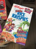 00s Vintage Kellogg's Cereal Box RICE KRISPIES The Grinch (A303)