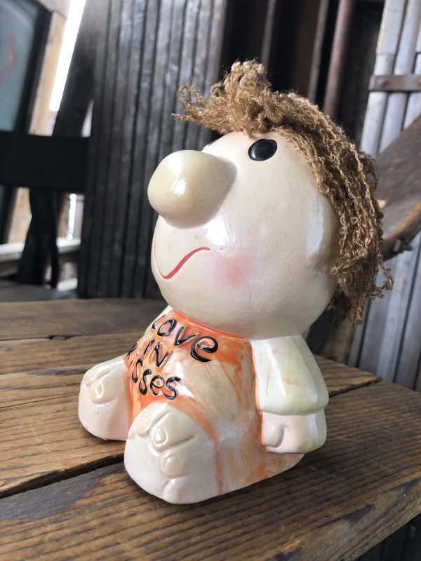 画像3: 70s Vintage Russ Berrie Wilbur Family Wilbur and Friends Ceramic Bank Love IN Kisses (A310)