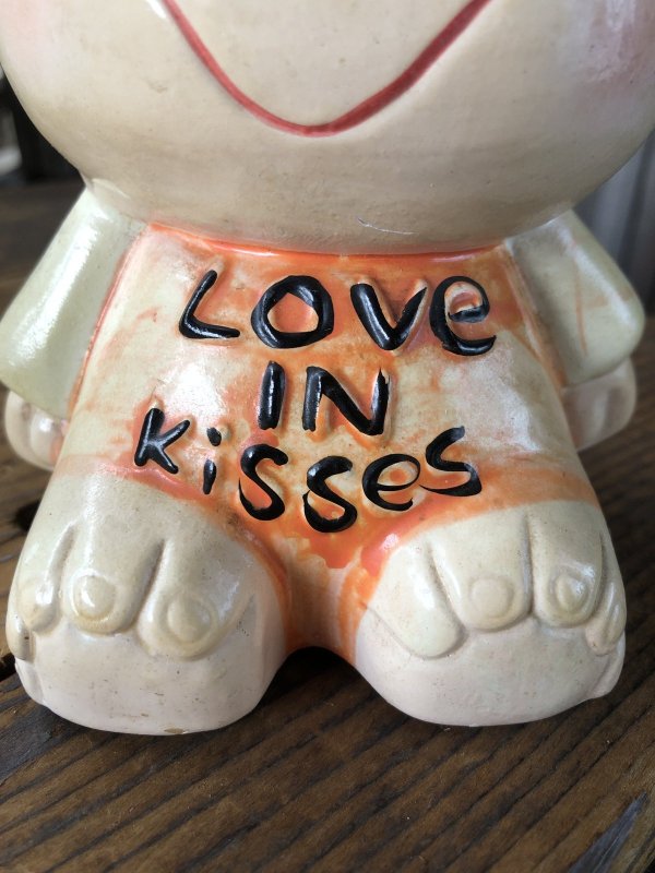 画像11: 70s Vintage Russ Berrie Wilbur Family Wilbur and Friends Ceramic Bank Love IN Kisses (A310)