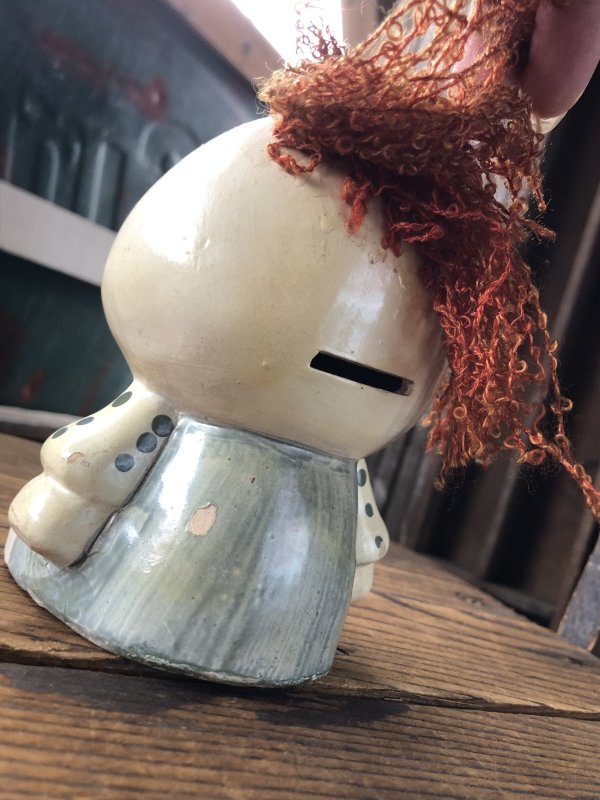 画像9: 70s Vintage Russ Berrie Wilbur Family Wilbur and Friends Ceramic Bank I Need Love (A309)