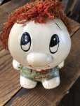 画像7: 70s Vintage Russ Berrie Wilbur Family Wilbur and Friends Ceramic Bank I Need Love (A309) (7)