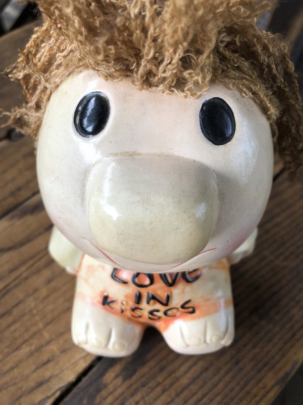 画像7: 70s Vintage Russ Berrie Wilbur Family Wilbur and Friends Ceramic Bank Love IN Kisses (A310)