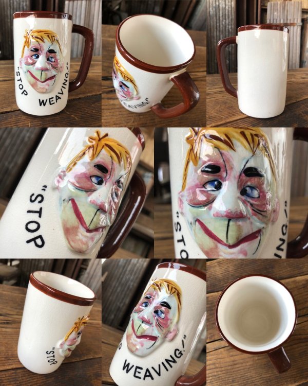 画像5: 50s Vintage Enesco Funny Faces Ceramic Mug SET (A313)