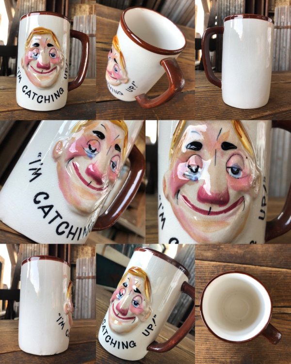 画像7: 50s Vintage Enesco Funny Faces Ceramic Mug SET (A313)