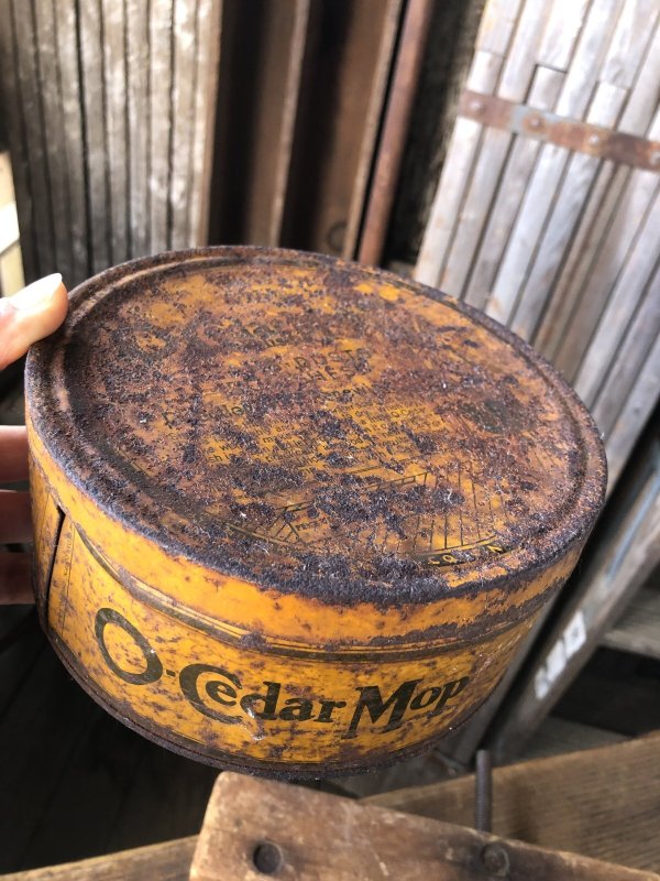 画像14: 20s Vintage O-Cedar Polish Mop Tin Can (A315)