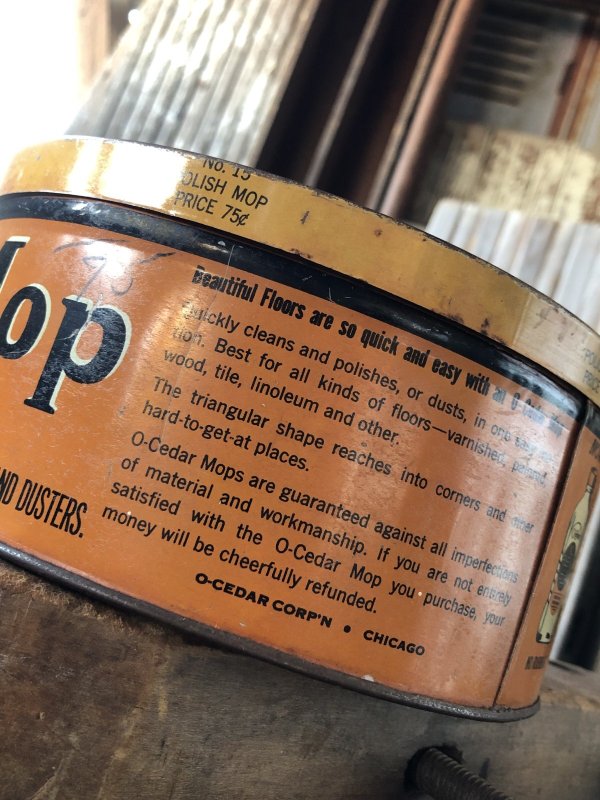 画像5: 30s Vintage O-Cedar Polish Mop Tin Can (A316)