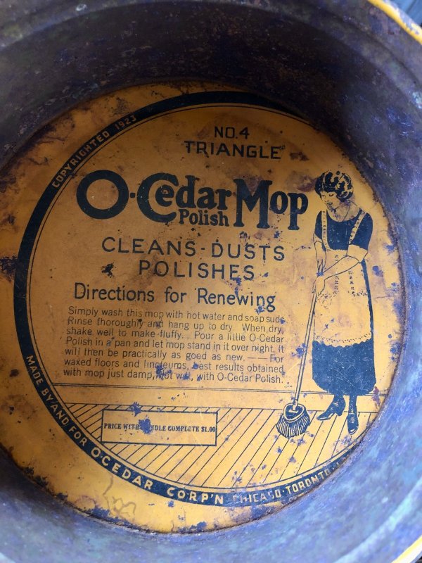 画像8: 20s Vintage O-Cedar Polish Mop Tin Can (A315)