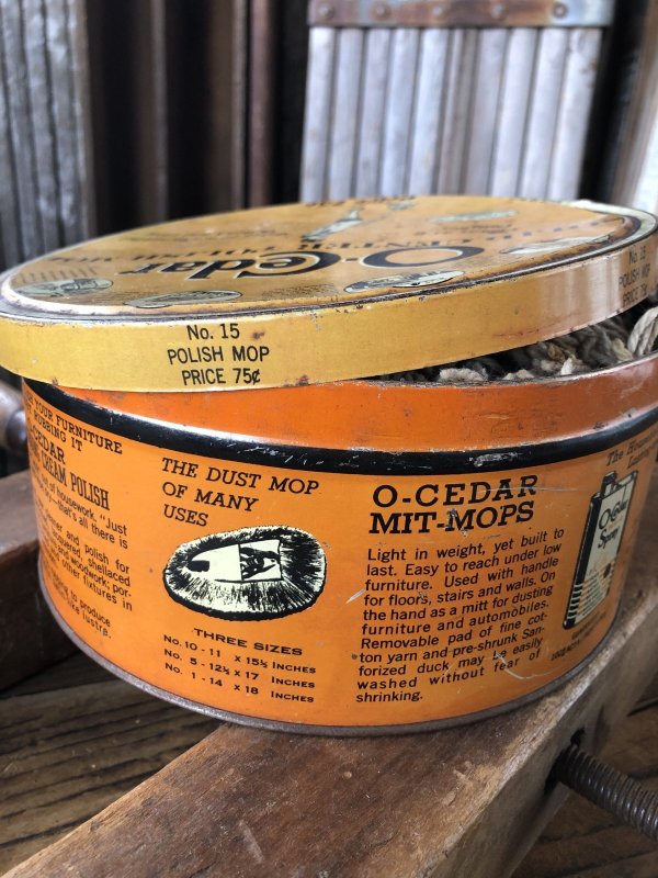 画像3: 30s Vintage O-Cedar Polish Mop Tin Can (A316)