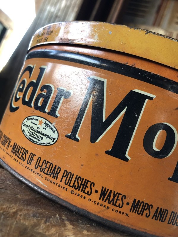 画像15: 30s Vintage O-Cedar Polish Mop Tin Can (A316)