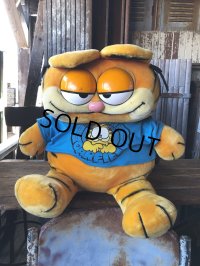 80s Vintage Dakin Garfield Plush Stuffed BIG SIZE!! (A318)