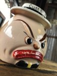 画像9: 50s Vintage Angry Faced Ceramic Cuss Bank (A319) (9)