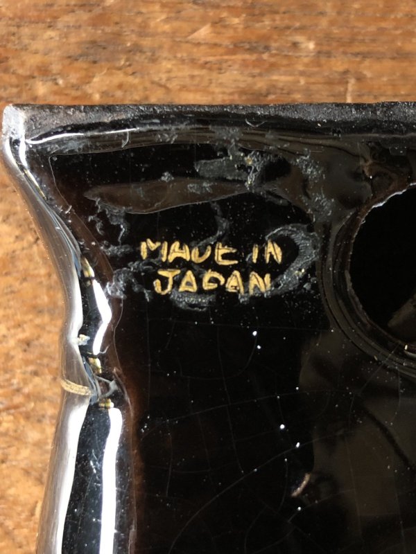 画像11: 50s Vintage Japan Porcelain Black Hand Ashtray Jewelry Trinket Bowl (A320)