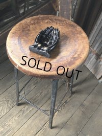 50s Vintage Japan Porcelain Black Hand Ashtray Jewelry Trinket Bowl (A320)