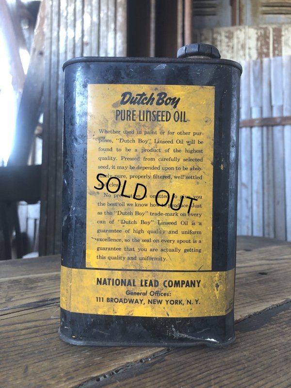画像4: Vintage Dutch Boy Paint Linseed Oil One Quart Can (A321)